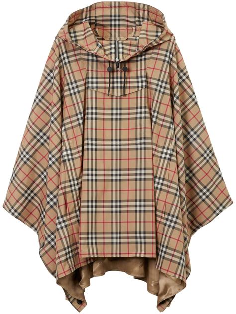 burberry replica ponchos|burberry vintage check poncho.